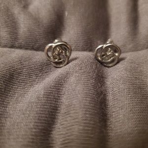 Silver tone earrings